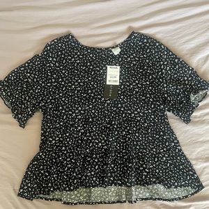 Paper Crane white floral shirt